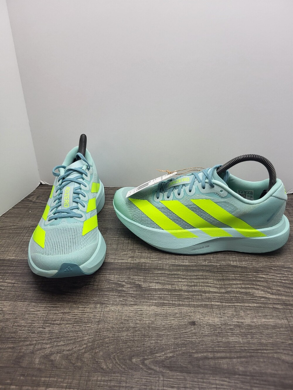 Adidas Adizero Evo SL Running Shoes Aqua Lucid Lemon Women’s Size 7 JS4452 New